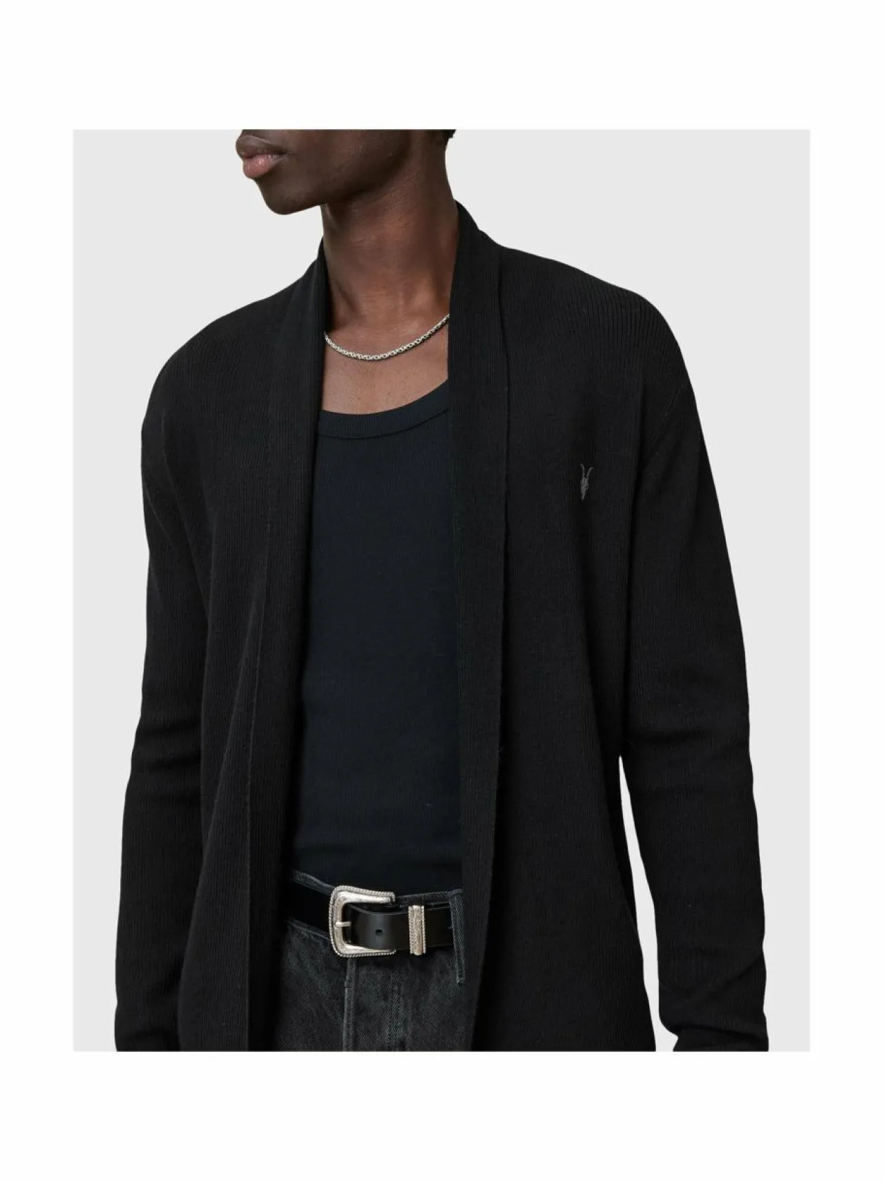 Neuleet<All Saints Mode Open Car -merinovillaneuletakki BLACK