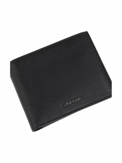 Lompakot & Kotelot<Calvin Klein Bags & Accessories Modern Bus Bifold -nahkalompakko BEH CK BLACK PEBBLE