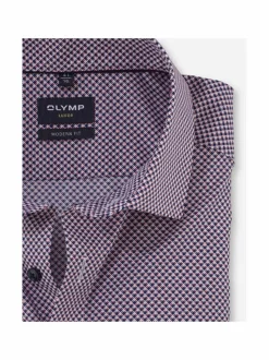 Paidat<Olymp Modern Fit Cotton -printtikuvioitu kauluspaita 35 ROT