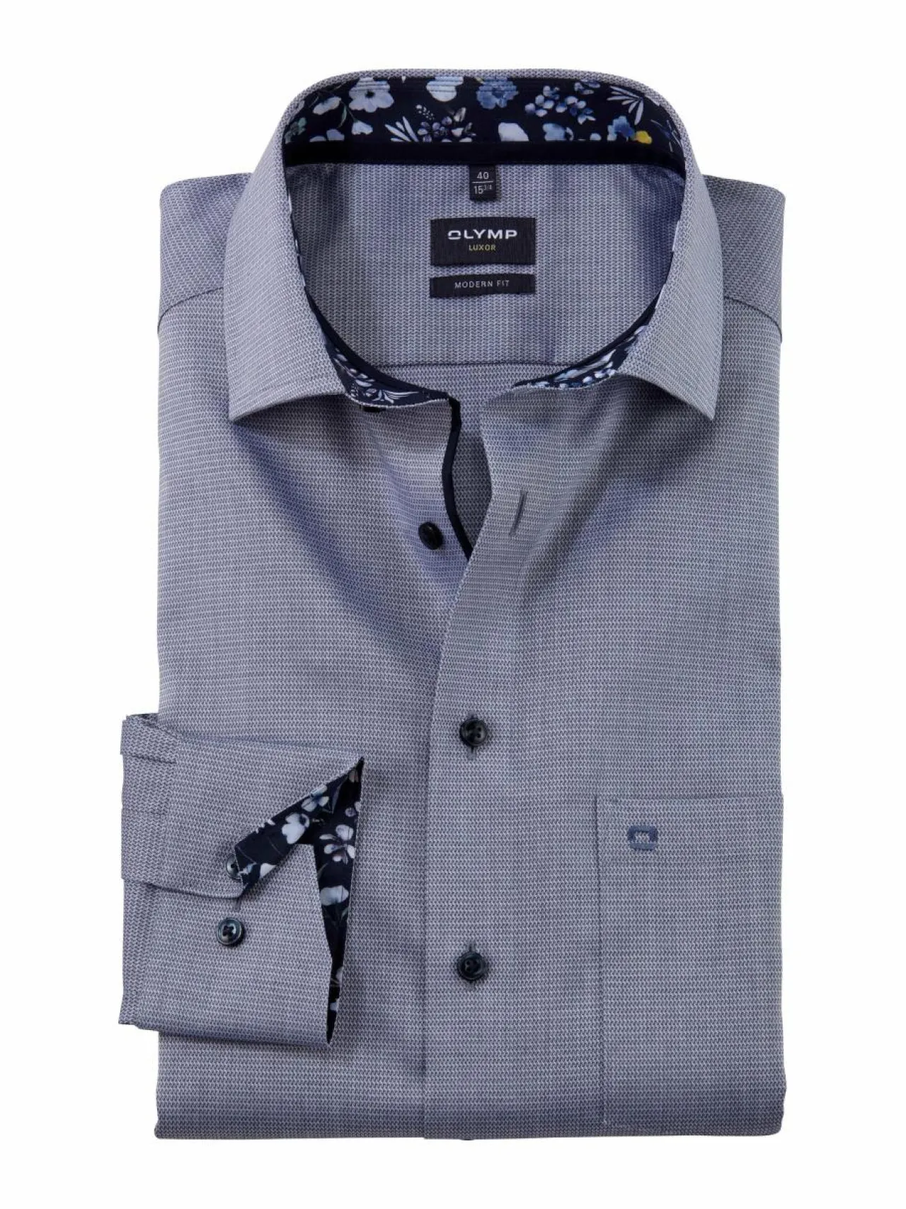 Olymp Modern Fit Extra Long Sleeve Soft -kauluspaita, erikoispitkät hihat^ Paidat