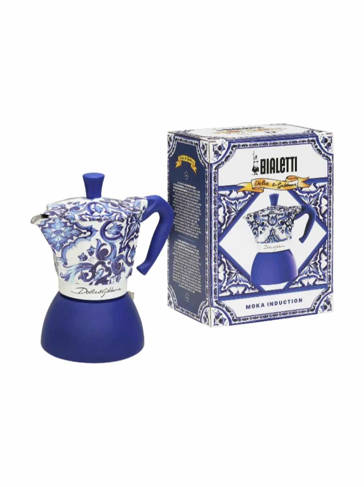 Tee, Kahvi & Vesi<Bialetti Moka Induction Dolce & Gabbana -6 kupin mutteripannu BLUE