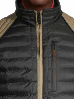 Takit<Wellensteyn Mol Racing -kevyttoppatakki BLACK/DARKSAND/DARKRED