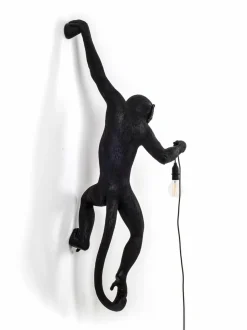 Seinävalaisimet<Seletti Monkey Lamp Hanging -seinävalaisin MUSTA