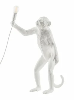 Pöytävalaisimet<Seletti Monkey Lamp Standing -pöytävalaisin VALKOINEN