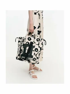 Shopperit<Marimekko Mono City Tote Unikko -laukku 908 COTTON, BLACK
