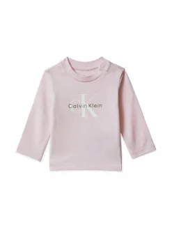 Pitkähihaiset Trikoopaidat|Pitkähihaiset Trikoopaidat<Calvin Klein Kids Monogram-trikoopaita TRX PINK ICE