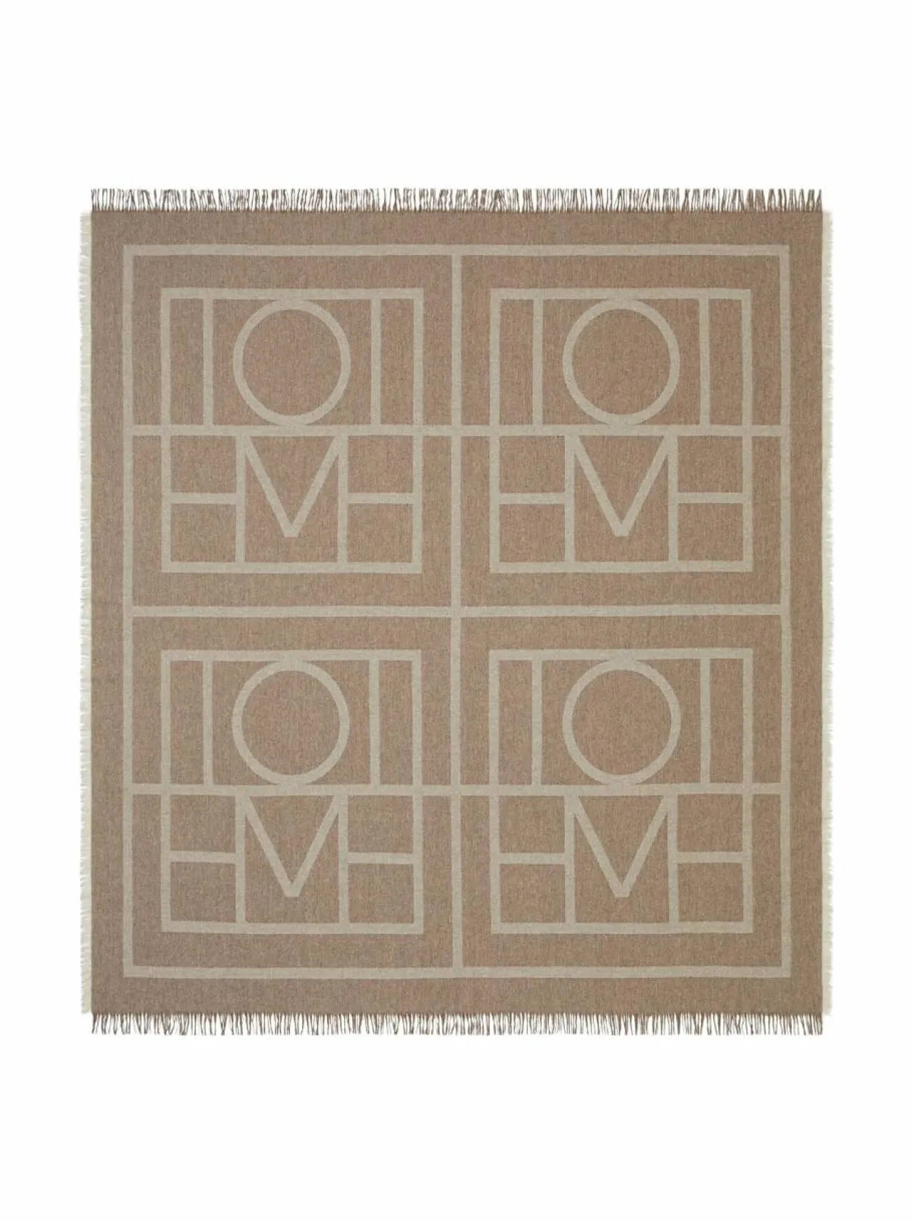 Huivit & Kaulaliinat<TOTEME Monogram-villahuivi kashmirilla TOBACCO MONOGRAM 895
