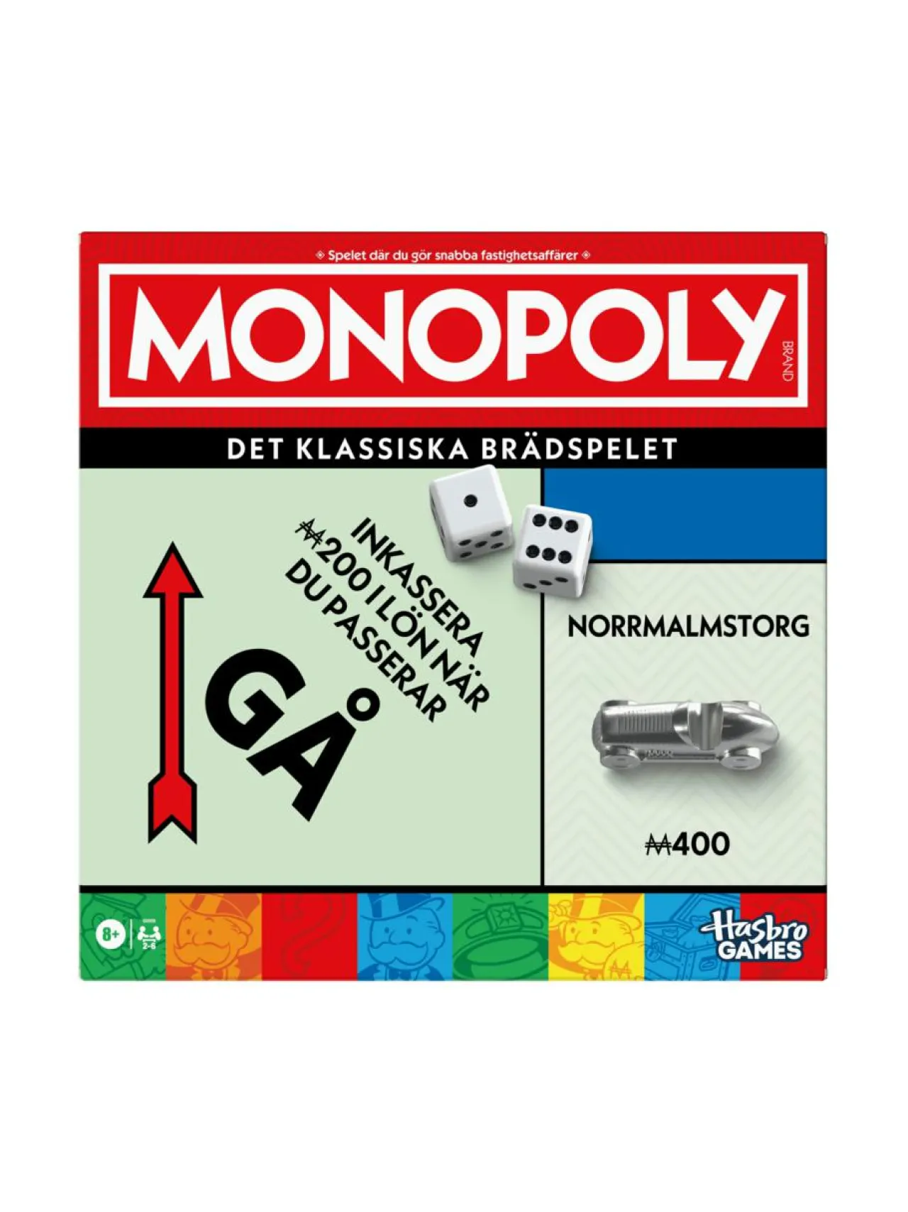 Pelit<MONOPOLY Lautapeli Classic Refresh (ruotsinkielinen)