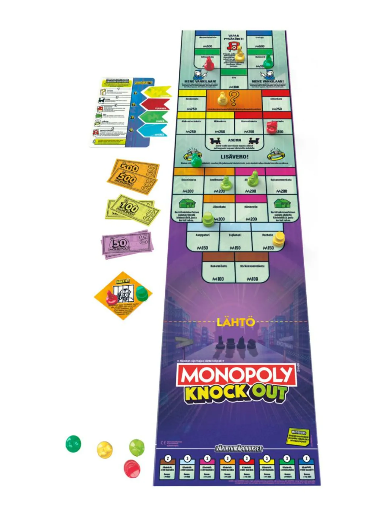 Pelit<MONOPOLY Lautapeli Knockout (suomenkielinen)