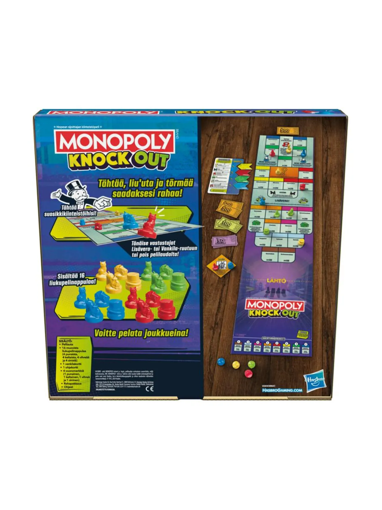 Pelit<MONOPOLY Lautapeli Knockout (suomenkielinen)