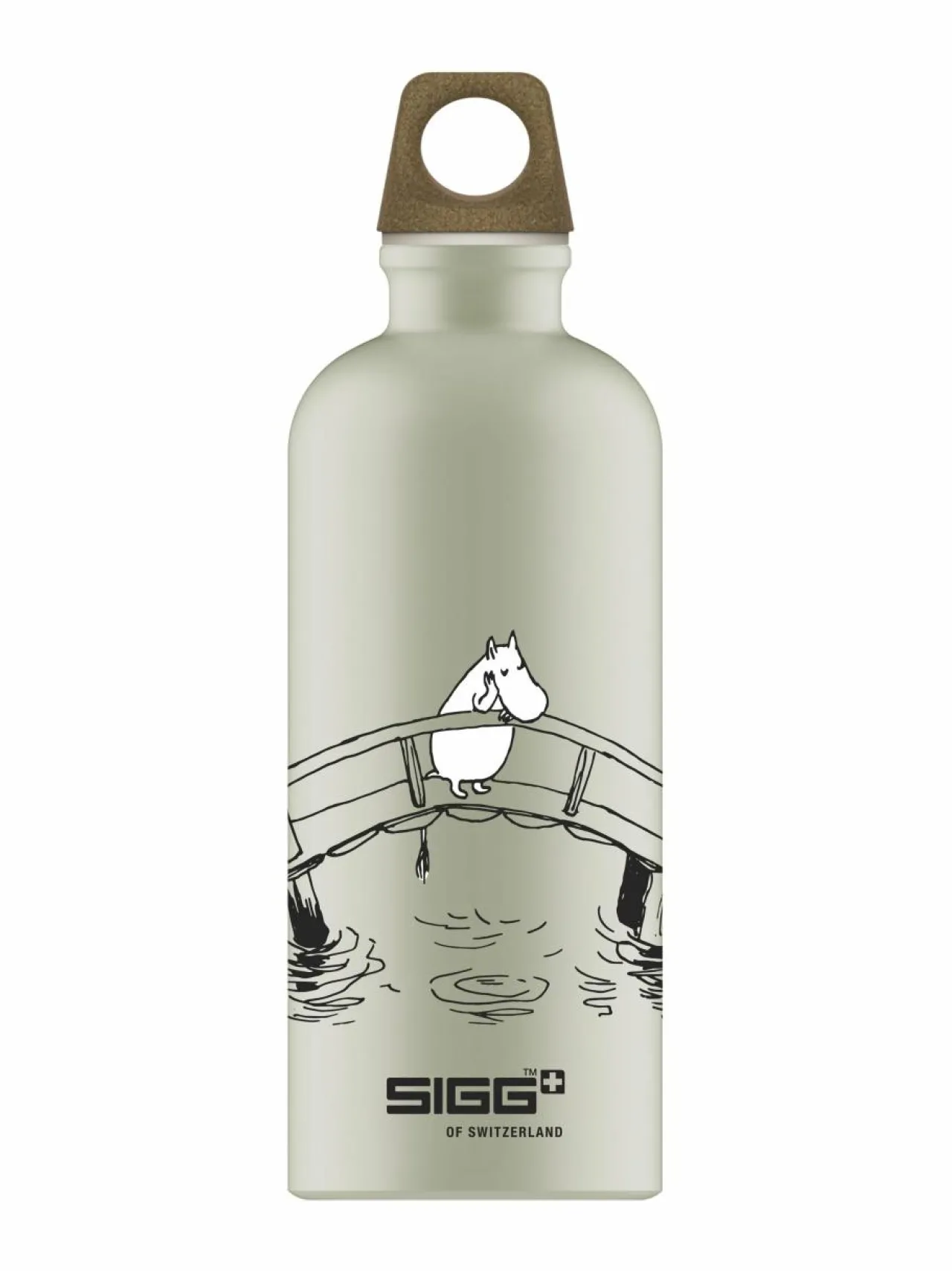 Tee, Kahvi & Vesi<Sigg Moomin Bridge -juomapullo, 0.6L SAGE