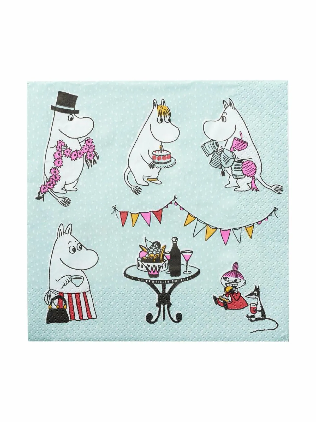 Havi Moomin Kestit -lautasliina, 20 kpl^ Keittiö- & Kattaustekstiilit
