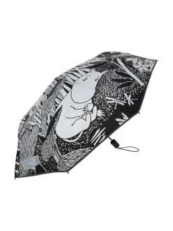 Sateenvarjot<Lasessor Moomin Midsummer -sateenvarjo 960 960 BLACK/WHITE