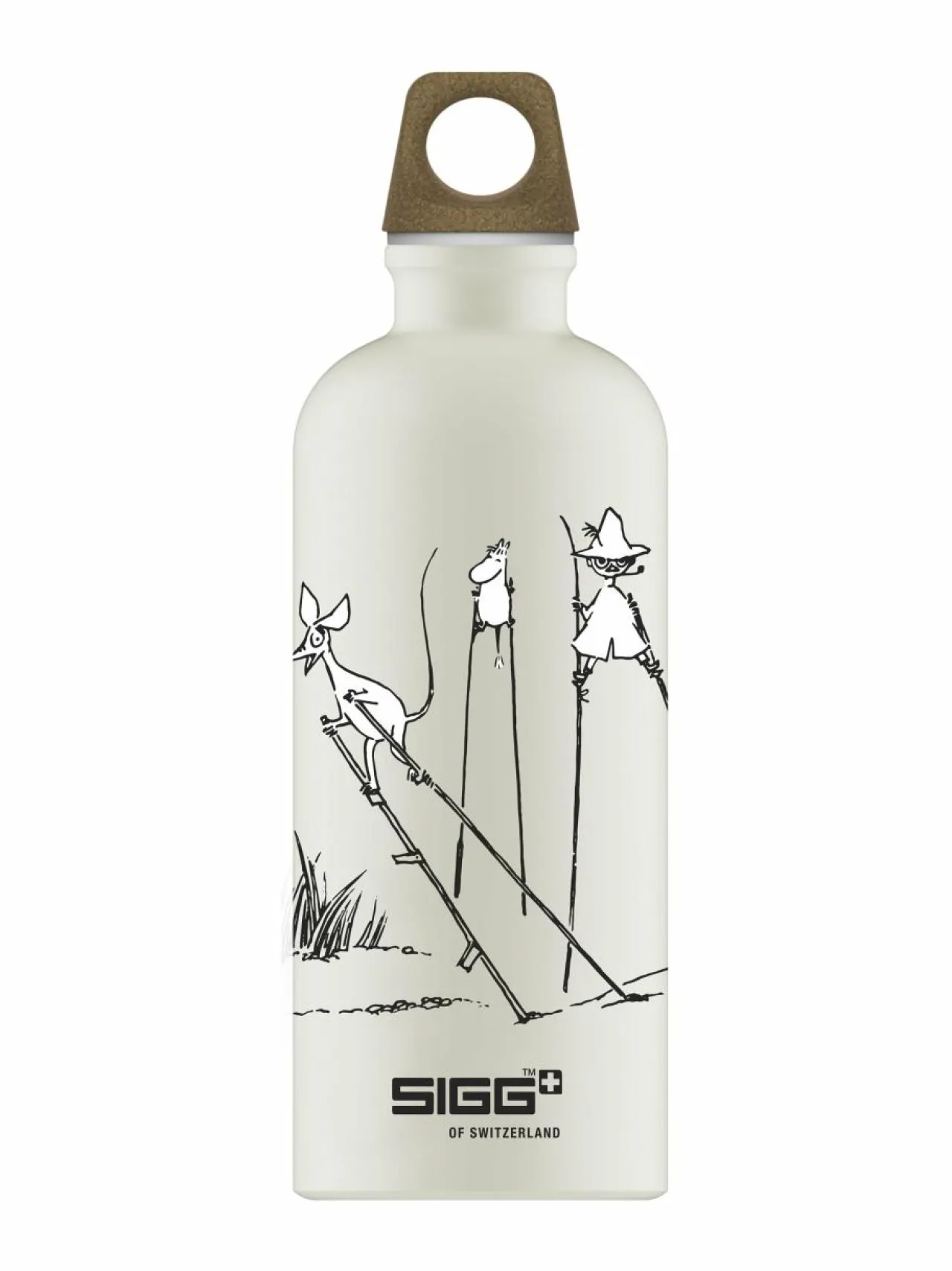 Tee, Kahvi & Vesi<Sigg Moomin Stilts -juomapullo, 0.6L ECRU
