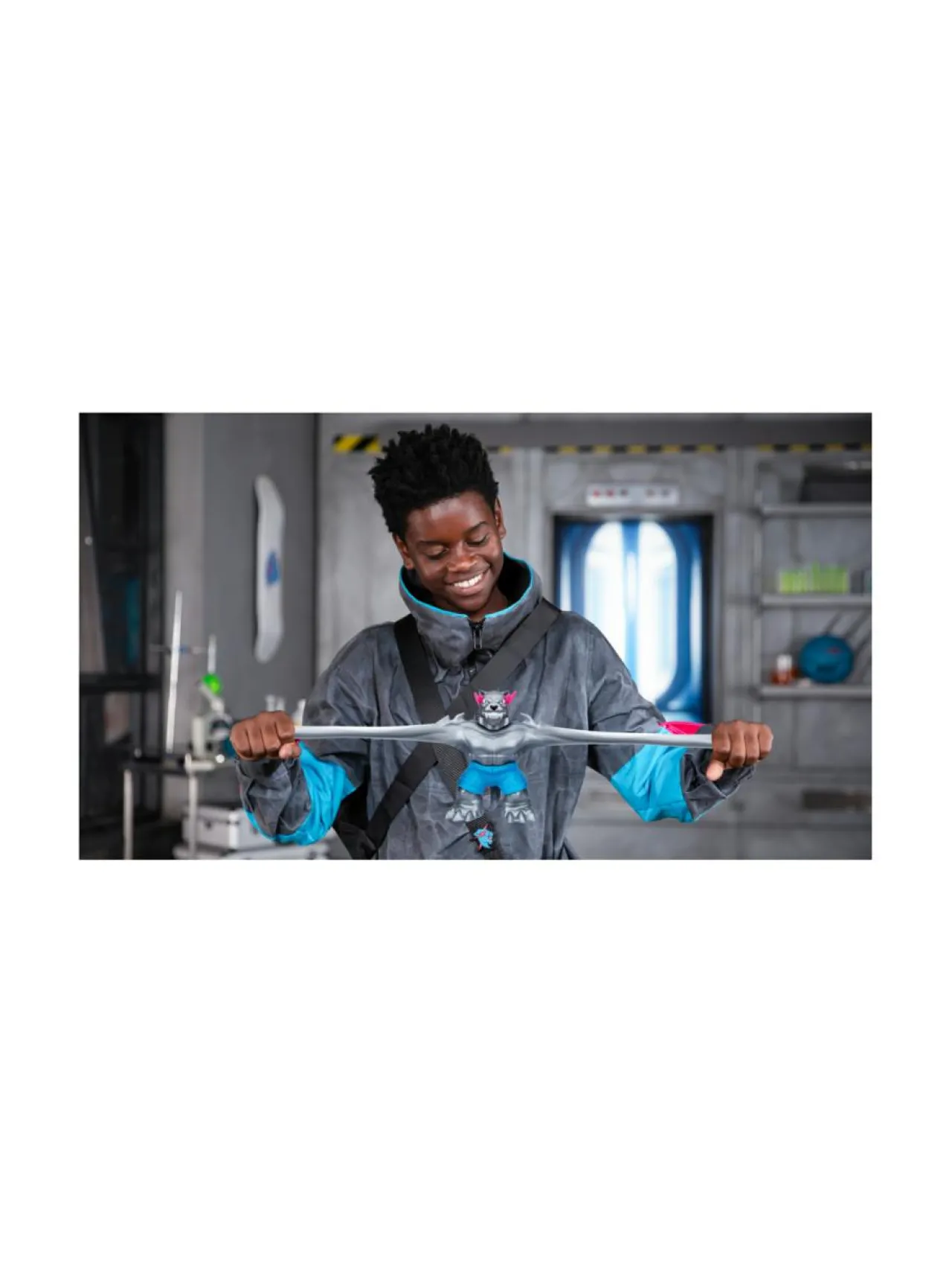 Figuurit & Interaktiiviset Lelut<MR BEAST MRBEAST LAB Venyvä hahmo Hopeapantteri, 11,5 cm