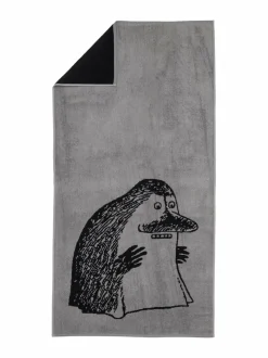 Moomin Arabia Mörkö-luomupuuvillapyyhe, 70 x 140 cm^ Kylpyhuonetekstiilit