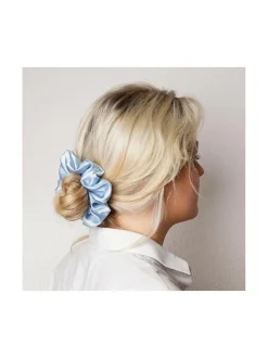 Upcycle with Jing Mulberry Silk Scrunchie -hiusdonitsi - vaaleansininen^ Hiustarvikkeet