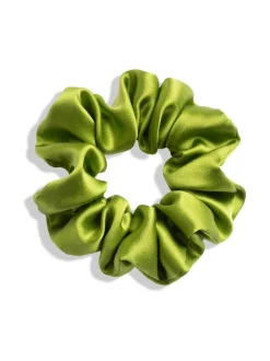 Upcycle with Jing Mulberry Silk Scrunchie -hiusdonitsi - vihreä^ Hiustarvikkeet