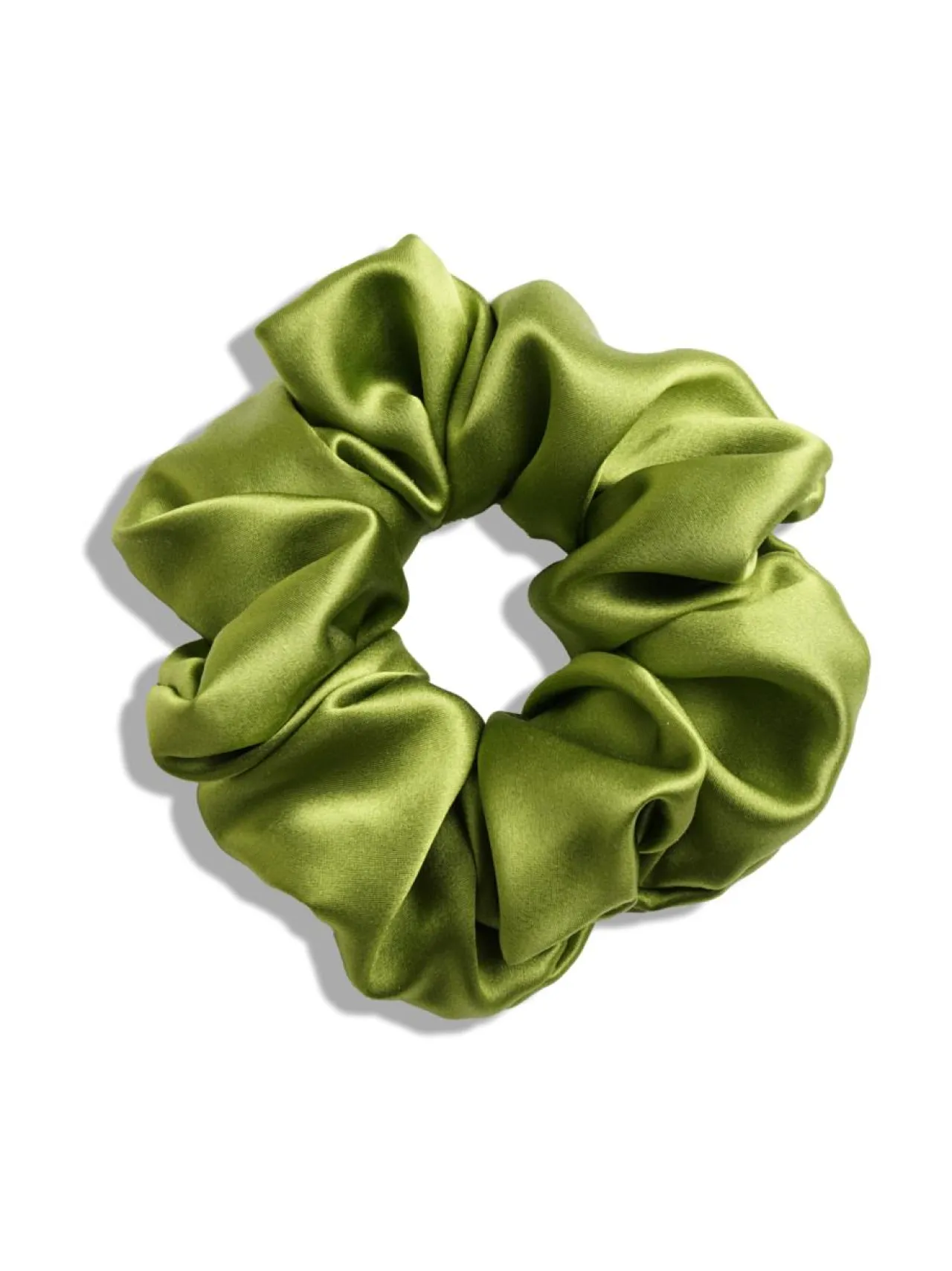 Upcycle with Jing Mulberry Silk Scrunchie -hiusdonitsi - vihreä^ Hiustarvikkeet