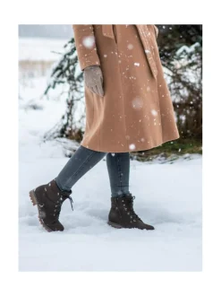Nilkkurit<Pomar MUTKA Naisten vegaaniset GORE-TEX® nilkkurit BARK MICRO SUEDE
