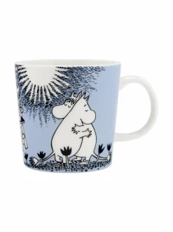 Mukit & Kupit & Asetit<Moomin Arabia Muumi Rakkaus -muki 300 ml BLUE