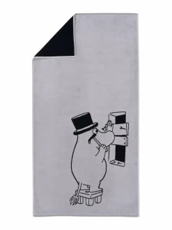 Moomin Arabia Muumipappa- luomupuuvillainen kylpypyyhe, 70 x 140 cm^ Kylpyhuonetekstiilit
