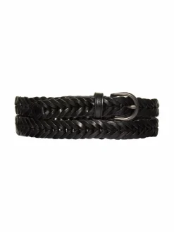 Vyöt<Dragon Diffusion Nahkainen punosvyö, L 2 cm BLACK