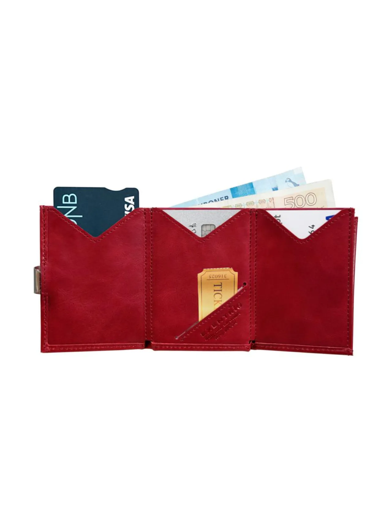 Exentri Nahkalompakko Rich Red^ Lompakot & Kotelot