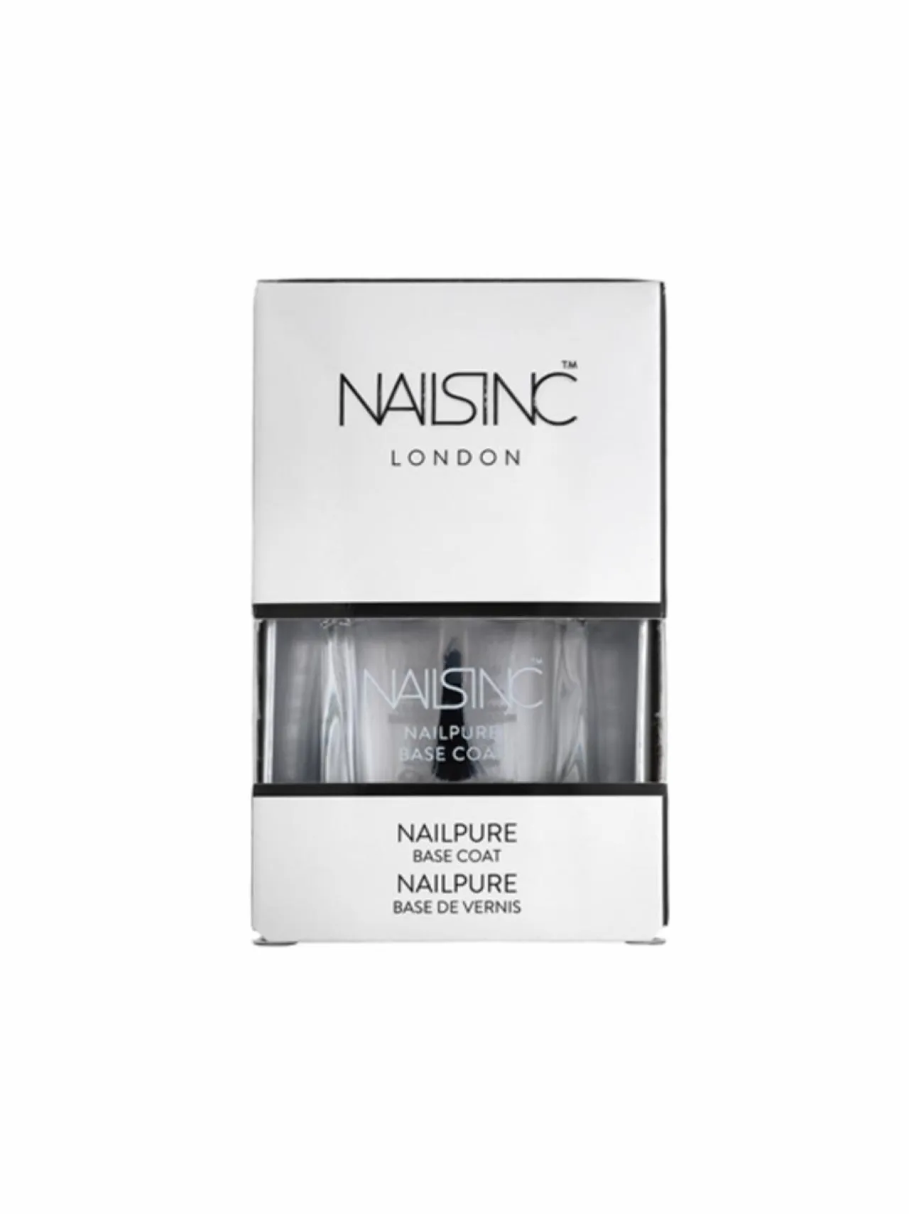Kynnet<NAILS INC NAILPURE Base Coat 10 Free -hellävarainen aluslakka 14ml