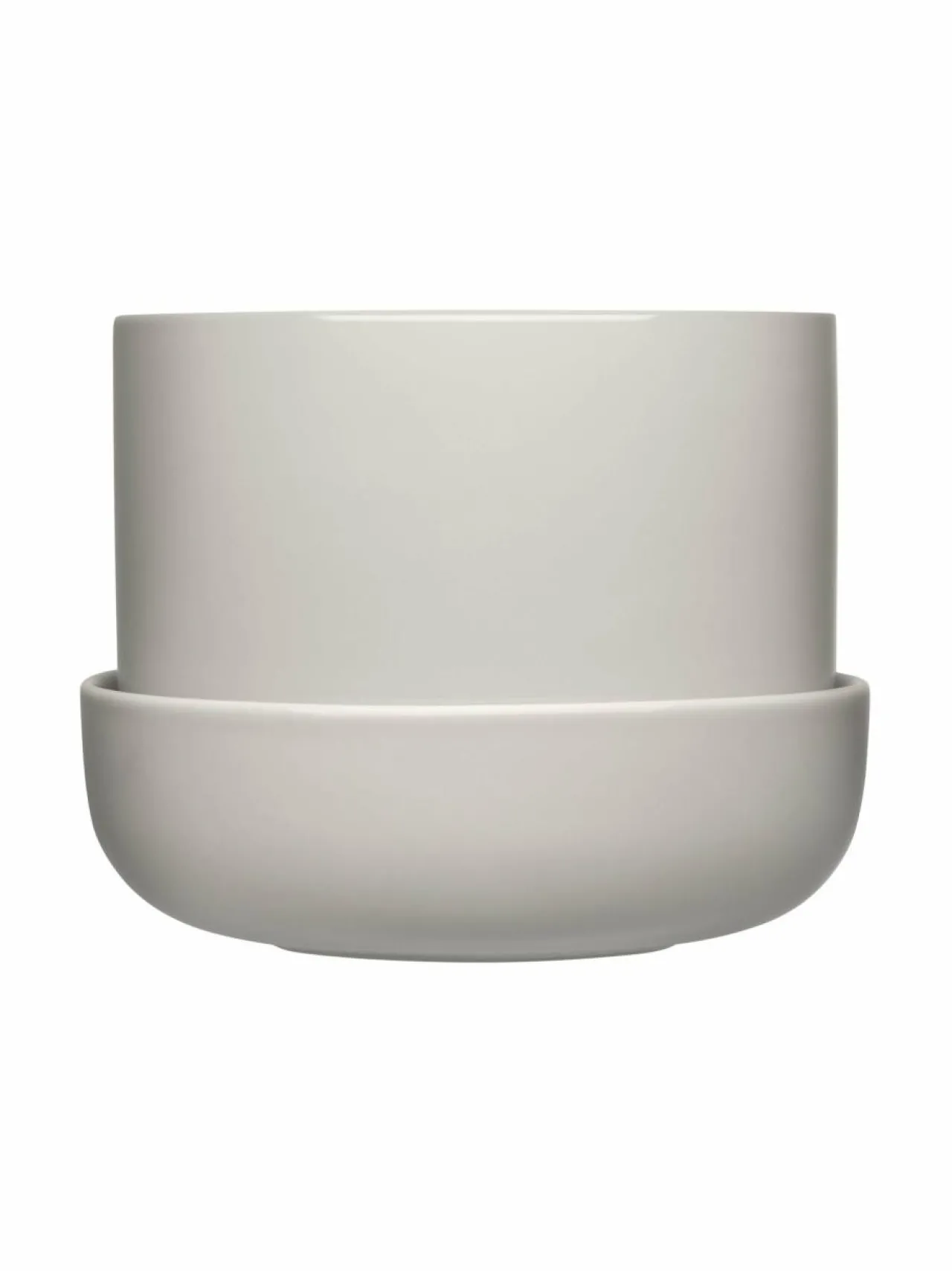 Ruukut & Istutusastiat<Iittala Nappula- keramiikkaruukku ja vati, 17 x 13 cm PALE GREY