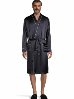 Pyjamat & Kylpytakit<Cap Horn loungewear Nathan-silkkiaamutakki DK. BLUE