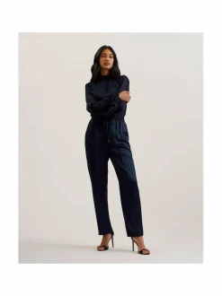 Housut<Ted Baker London Natori Jogger -satiinihousut NAVY