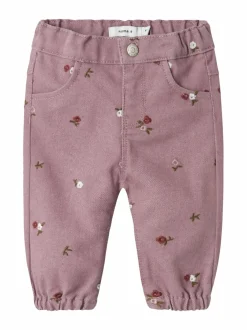 Housut<Name It Nbfrose Loose -housut ELDERBERRY DETAIL:EMBROIDERY