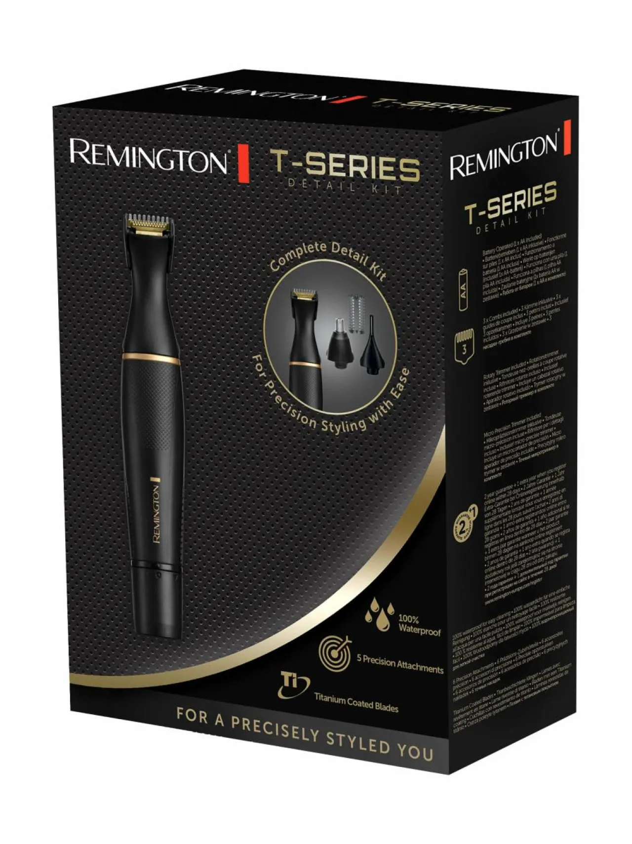 Ihokarvanpoisto<Remington NE7000 T-Series Precision -trimmeri BLACK