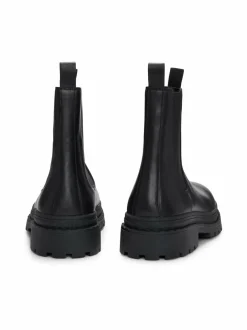 Nilkkurit<BOSS Nebular Chelsea -nahkasaappaat 001 BLACK