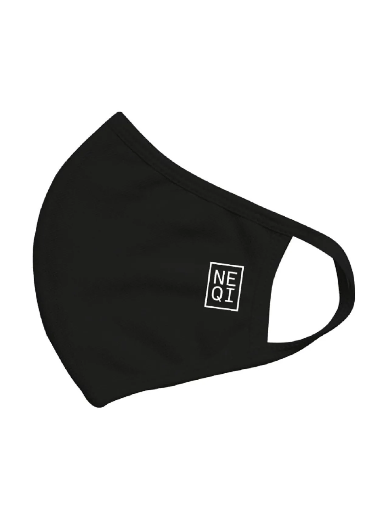NEQI Reusable Face Mask Black, S-M 3kpl^ Kasvomaskit
