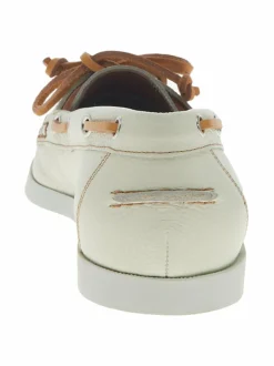 Kävelykengät & Loaferit<ATP ATELIER Nesso Boat -kengät 1069 BIANCO/CONTRAST STITCH