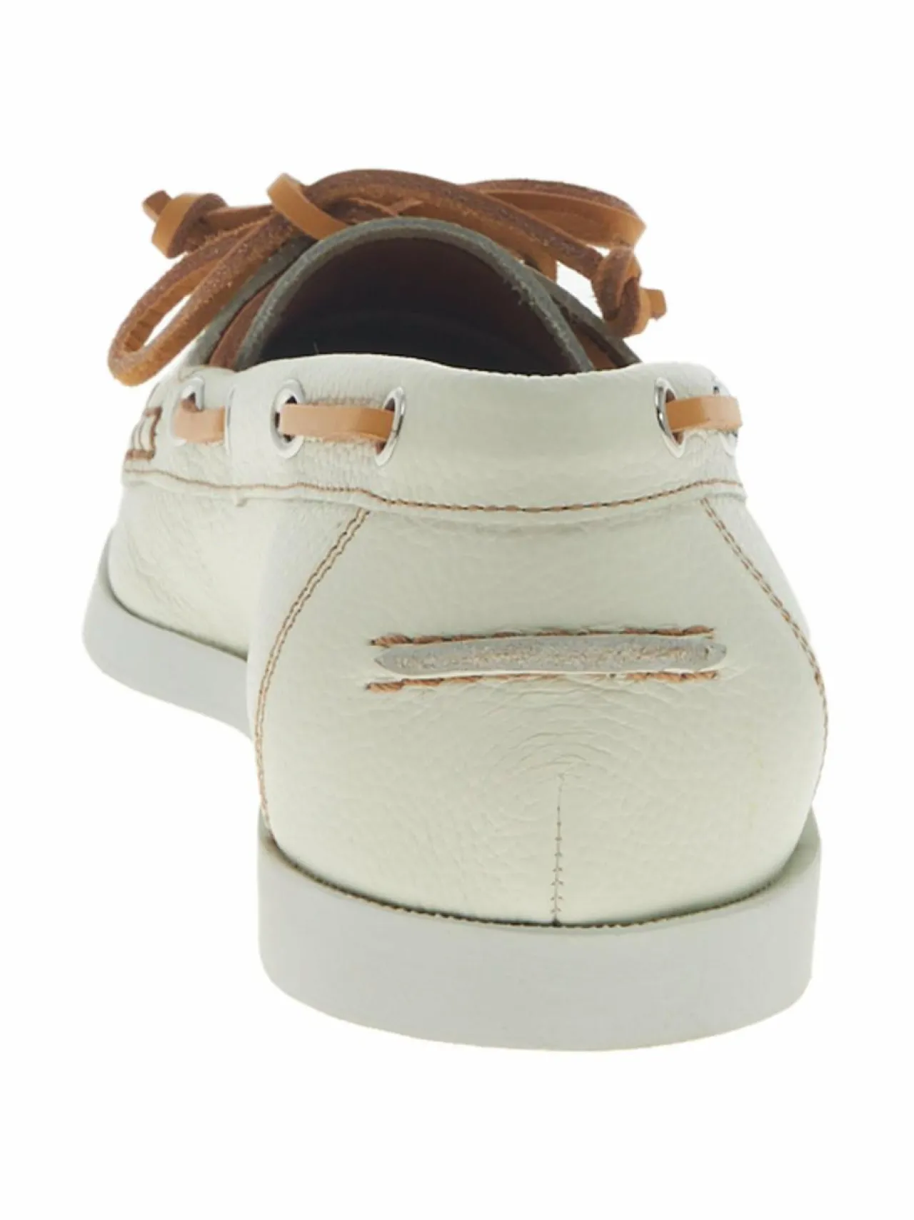 Kävelykengät & Loaferit<ATP ATELIER Nesso Boat -kengät 1069 BIANCO/CONTRAST STITCH