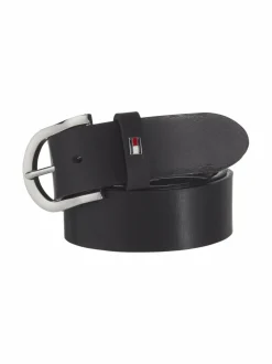 Vyöt<Tommy Hilfiger New Danny -nahkavyö MUSTA