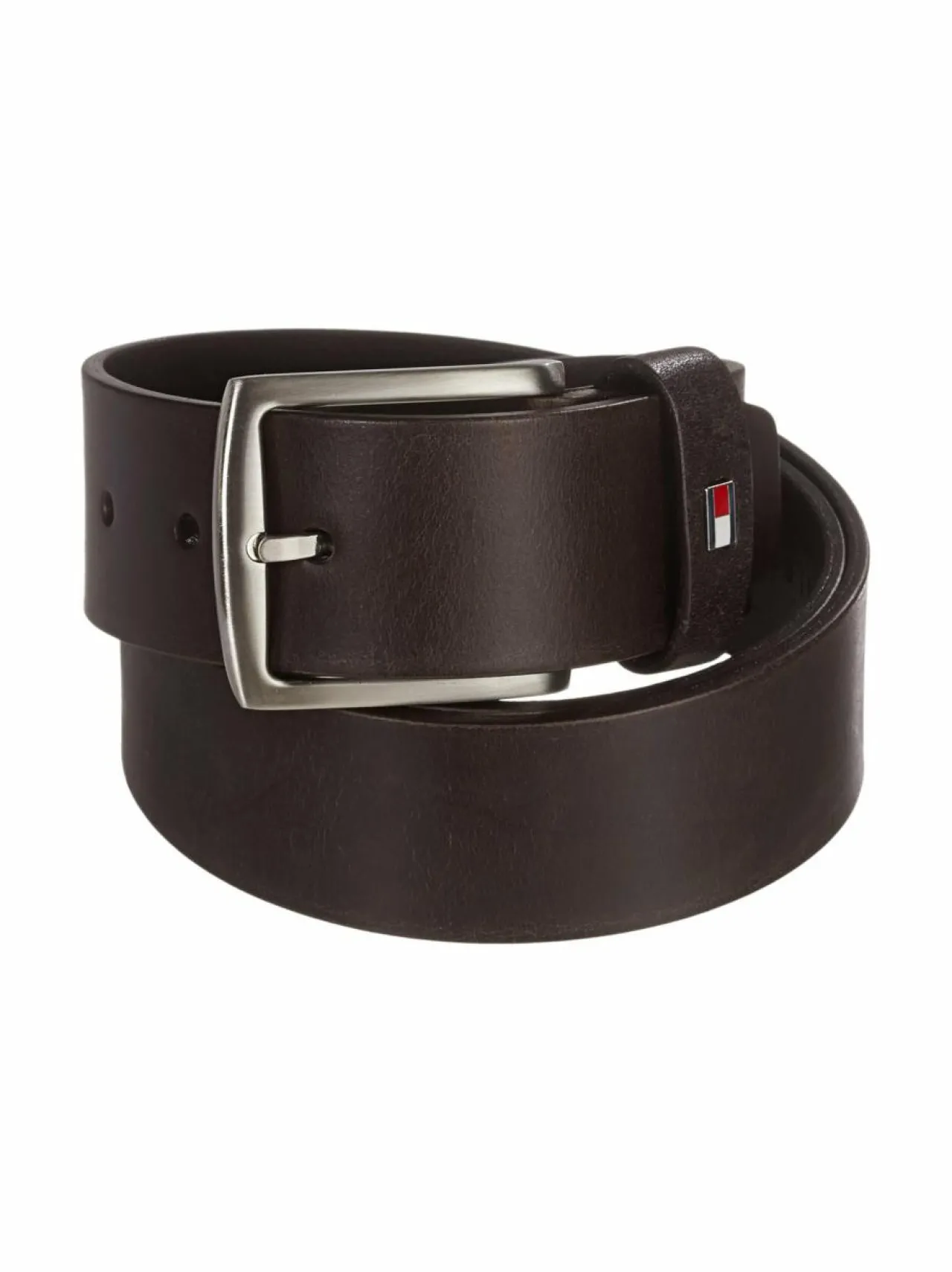Vyöt<Tommy Hilfiger New Denton -nahkavyö TUMMANRUSKEA
