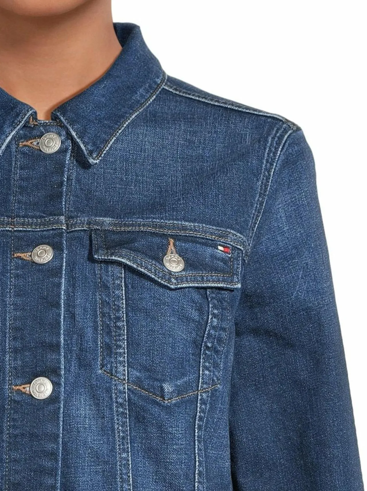 Tommy Hilfiger New Doreen Slim -farkkutakki^ Takit