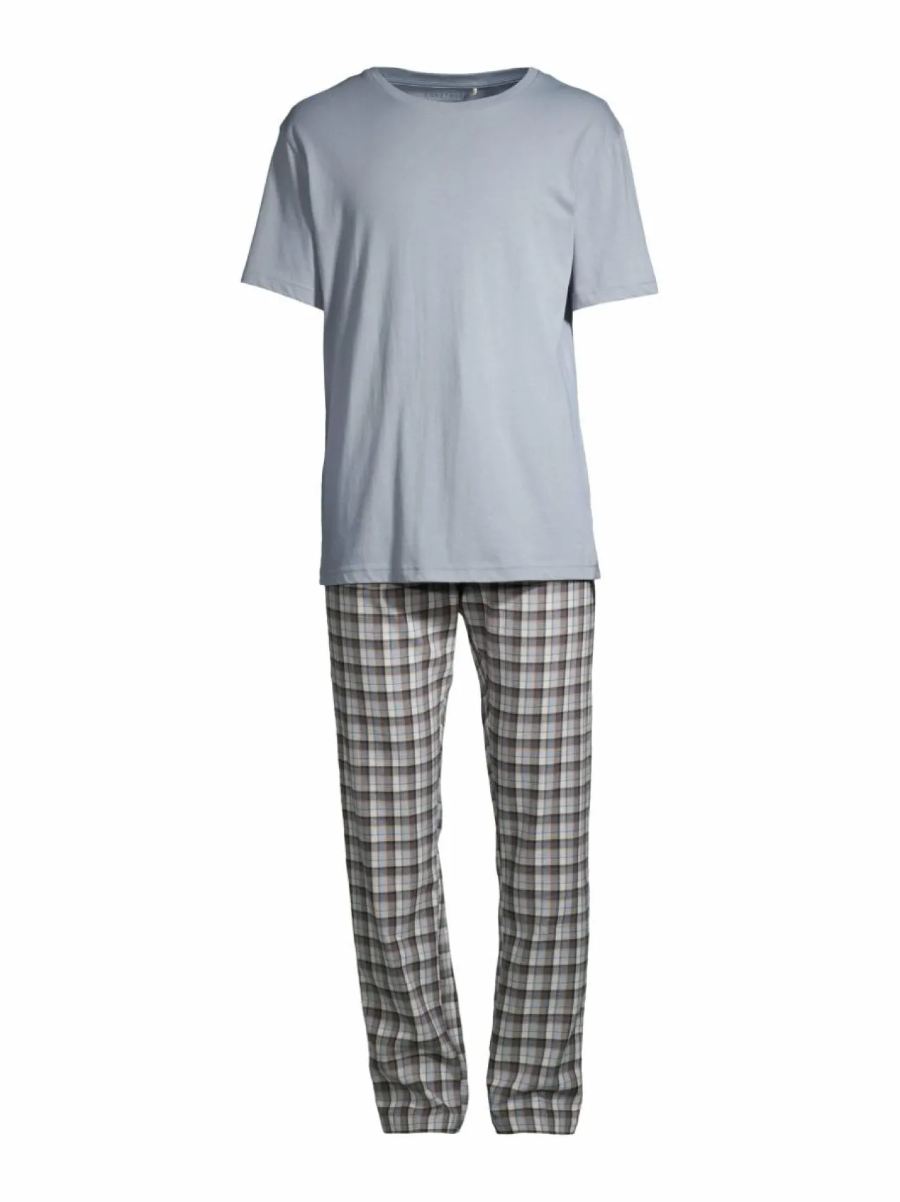 Pyjamat & Kylpytakit<CONSTRUE New Haven -pyjama 2-osainen GREY MEL. CHECK/LT. BLUE