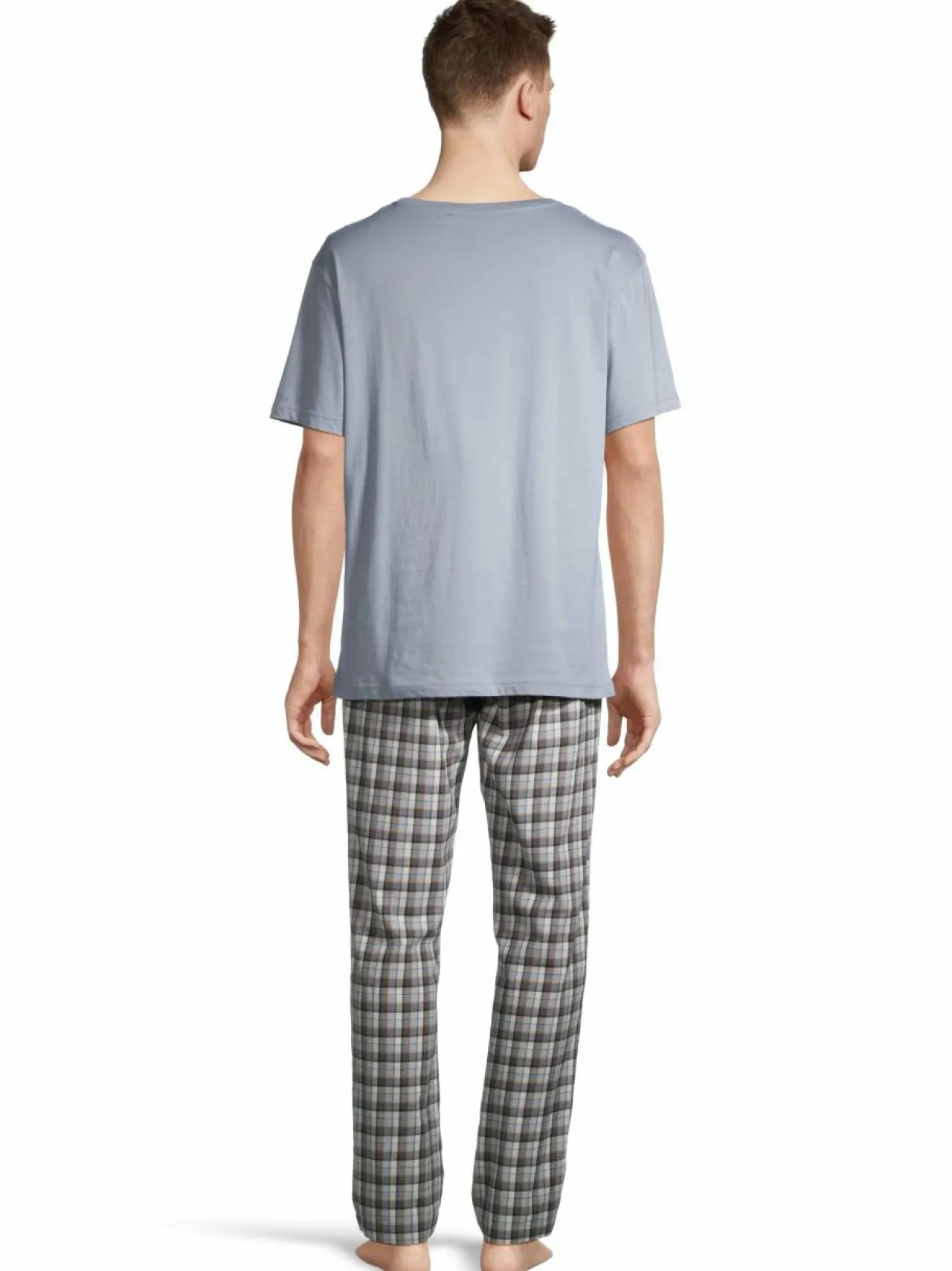 Pyjamat & Kylpytakit<CONSTRUE New Haven -pyjama 2-osainen GREY MEL. CHECK/LT. BLUE