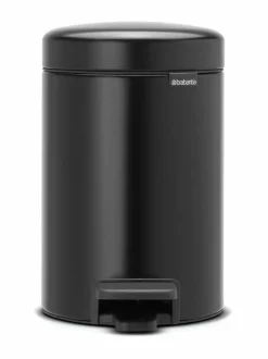 Roskakorit & -Pussit<Brabantia NewIcon-poljinroskakori 3 l MATT BLACK (MUSTA)