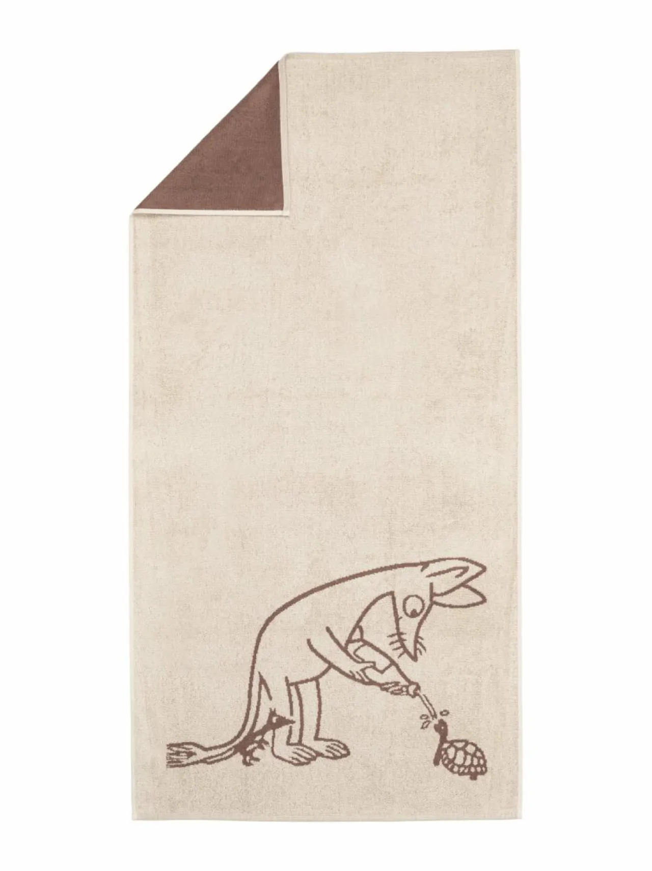 Kylpyhuonetekstiilit<Moomin Arabia Nipsu-kylpypyyhe 70 x 140 cm BEIGE