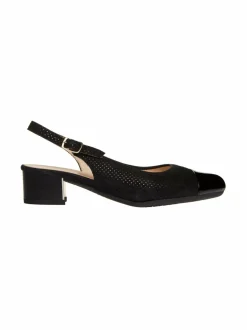 Avokkaat & Korkokengät<ara Nizza 2.0 slingback -mokkanahka-avokkaat 01 SCHWARZ
