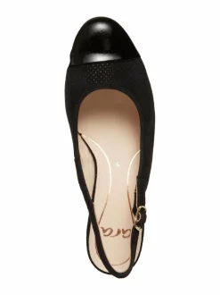 Avokkaat & Korkokengät<ara Nizza 2.0 slingback -mokkanahka-avokkaat 01 SCHWARZ