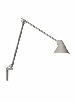 Seinävalaisimet<Louis Poulsen NJP Wall Long -seinävalaisin LIGHT GREY (VAALEANHARMAA)