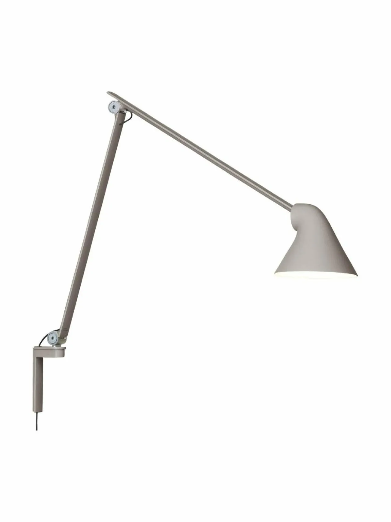 Seinävalaisimet<Louis Poulsen NJP Wall Long -seinävalaisin LIGHT GREY (VAALEANHARMAA)