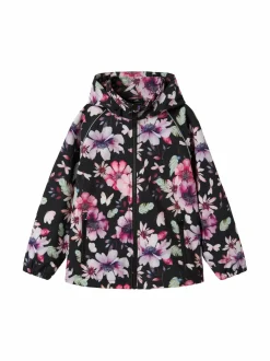Ulkoiluvaatteet|Ulkoiluvaatteet<Name It NkfAlfa Softshell -takki BLACK AOP:BIG FLOWER